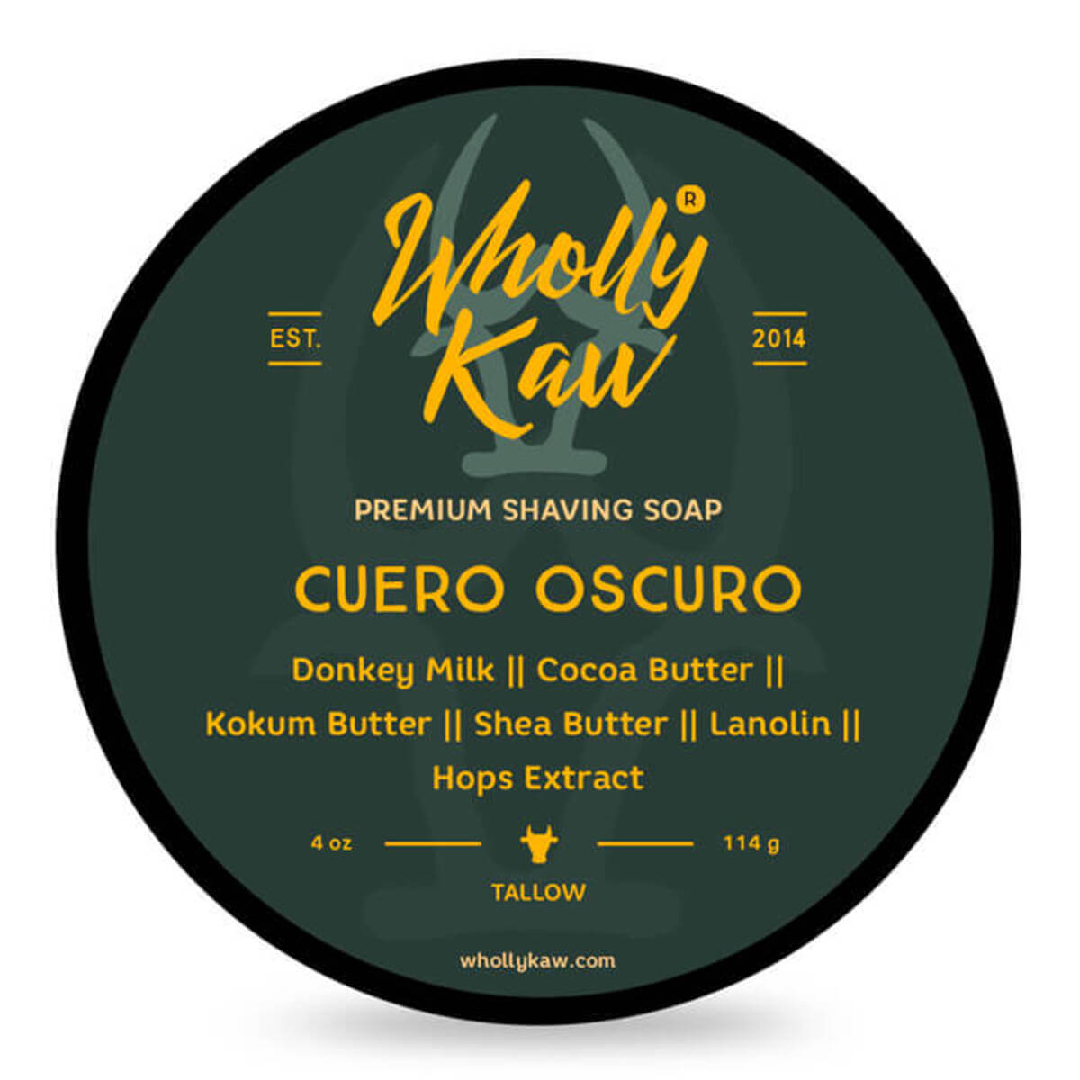 Wholly Kaw Cuero Oscuro mydło do golenia 114 g